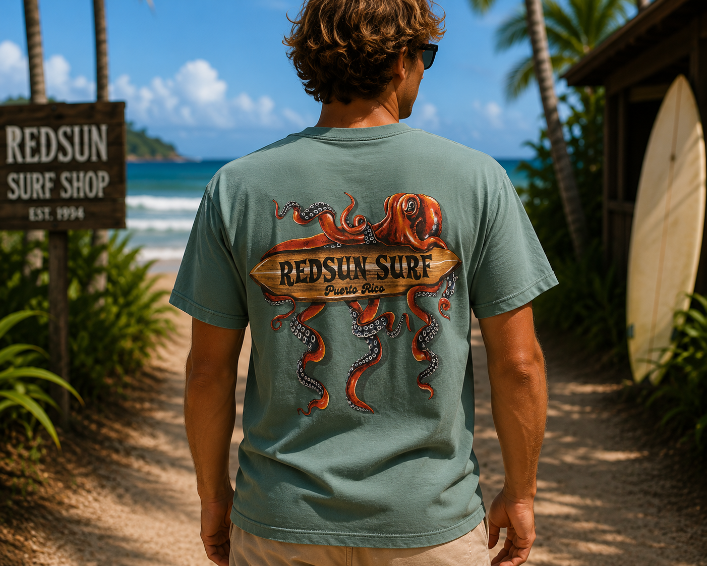 KRAKEN W/SURFBOARD REDSUN