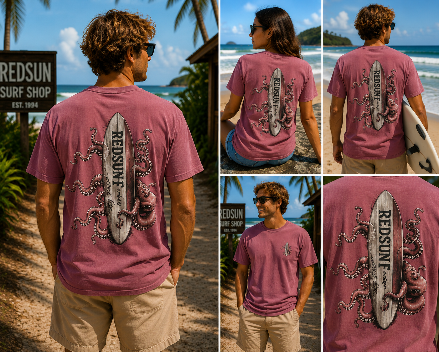 KRAKEN W/SURFBOARD REDSUN