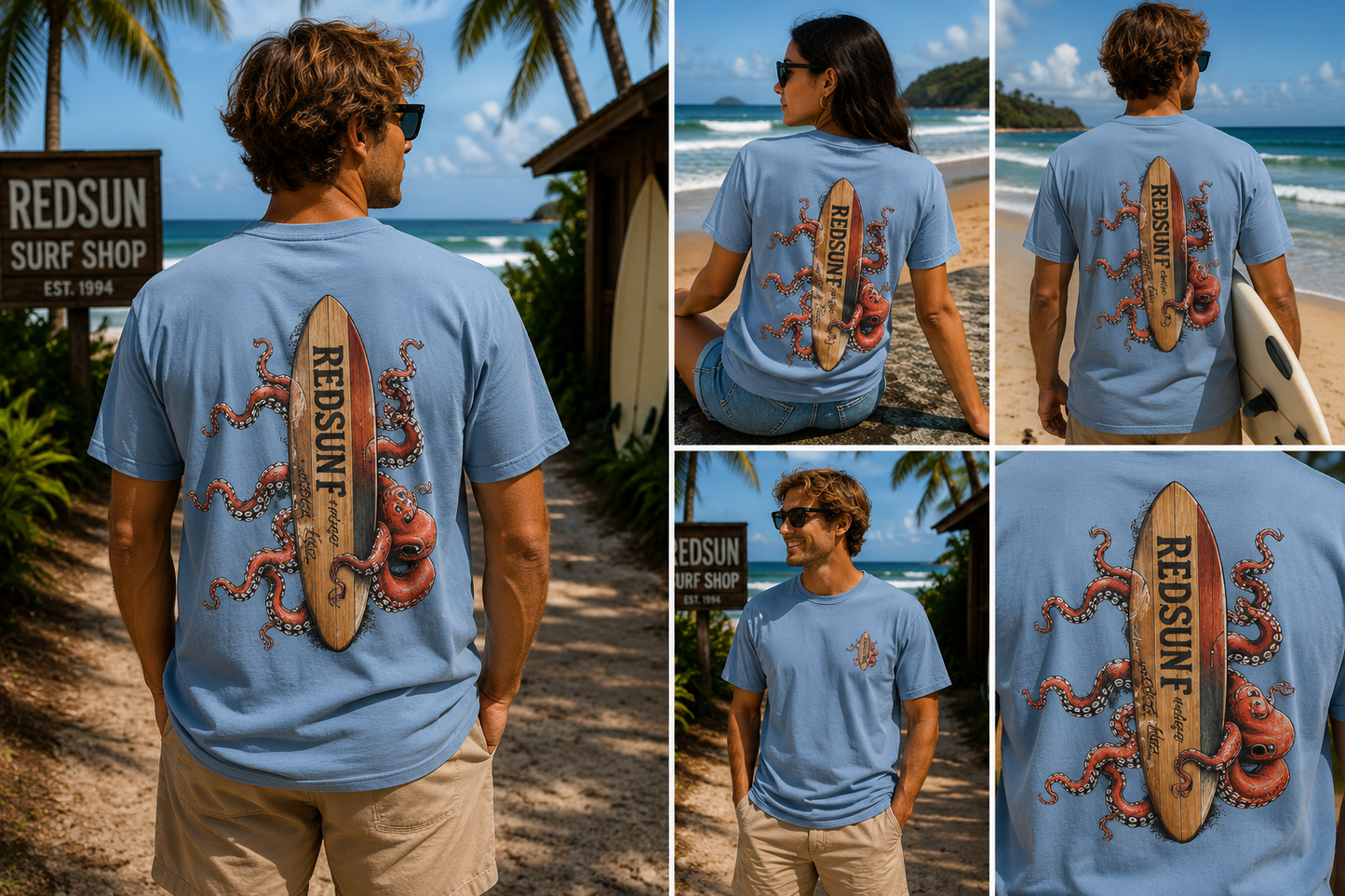 KRAKEN W/SURFBOARD REDSUN